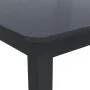 Mesa de comedor de madera maciza de caucho negro 114x71x75 cm de vidaXL, Mesas de cocina y de comedor - Ref: Foro24-247364, P...