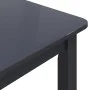 Mesa de comedor de madera maciza de caucho negro 114x71x75 cm de vidaXL, Mesas de cocina y de comedor - Ref: Foro24-247364, P...