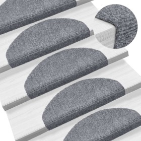 Felpudos autoadhesivos para escaleras, 5 unidades, 65 x 21 x 4 cm, gris claro, semicirculares, grandes en Hogar | Comprar online