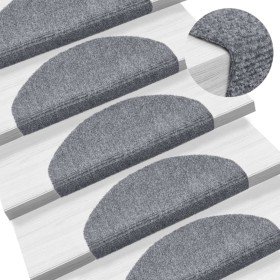 Felpudos autoadhesivos para escaleras, 5 unidades, 65 x 21 x 4 cm, gris claro, semicirculares, grandes en Hogar | Comprar online