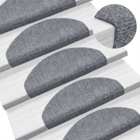 Felpudos autoadhesivos para escaleras, 10 unidades, 65 x 21 x 4 cm, gris claro, semicirculares, grandes en Hogar | Comprar onlin
