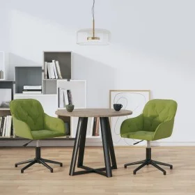 Drehbare Esszimmerstühle, 2 Einheiten, hellgrüner Samt von vidaXL, Essstühle - Ref: Foro24-3103380, Preis: 172,09 €, Rabatt: %