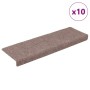 Felpudos autoadhesivos para escaleras, 10 unidades, 65 x 21 x 4 cm, borde rectangular color crema en Hogar | Comprar online en F