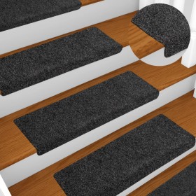 Felpudos autoadhesivos para escaleras, 10 unidades, 65 x 21 x 4 cm, borde rectangular, gris en Hogar | Comprar online en Foru.es