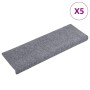 Felpudos autoadhesivos para escaleras, 5 unidades, 65 x 21 x 4 cm, gris claro, borde rectangular en Hogar | Comprar online en Fo