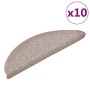 Felpudos para escaleras (10 unidades, 56 x 17 x 3 cm, marrón claro, semicirculares) en Hogar | Comprar online en Foru.es