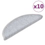 Felpudos para escaleras (10 unidades, 56 x 17 x 3 cm, gris claro, semicirculares) en Hogar | Comprar online en Foru.es