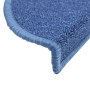 Alfombrillas para escaleras 10 unidades 56x17x3 cm Azul Semicircular en Hogar | Comprar online en Foru.es