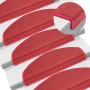 Felpudos para escaleras 10 unidades 65x24x4 cm Rojos Semicirculares Grandes en Hogar | Comprar online en Foru.es