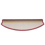 Felpudos para escaleras 10 unidades 65x24x4 cm Rojos Semicirculares Grandes en Hogar | Comprar online en Foru.es
