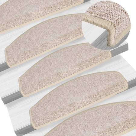 Felpudos para escaleras 10 unidades 65x24x4 cm gris topo semicircular grande en Hogar | Comprar online en Foru.es