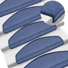 Alfombrillas para escaleras 10 unidades 65x24x4 cm Azul Semicircular Grande en Hogar | Comprar online en Foru.es