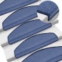 Alfombrillas para escaleras 10 unidades 65x24x4 cm Azul Semicircular Grande en Hogar | Comprar online en Foru.es