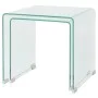 Set de dos mesas de centro apilables vidrio templado claro de vidaXL, Mesas de centro - Ref: Foro24-244191, Precio: 156,94 €,...
