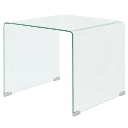 Mesa de centro vidrio templado 49,5x50x45 cm claro de vidaXL, Mesas de centro - Ref: Foro24-244188, Precio: 151,66 €, Descuen...