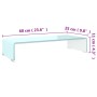 Mueble TV/Elevador de monitor cristal verde 60x25x11 cm de vidaXL, Muebles TV - Ref: Foro24-244143, Precio: 67,02 €, Descuent...
