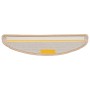 Alfombrillas para escaleras 10 unidades 56x17x3 cm Crema Semicircular en Hogar | Comprar online en Foru.es