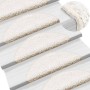 Alfombrillas para escaleras 10 unidades 56x17x3 cm Blanco Semicircular en Hogar | Comprar online en Foru.es