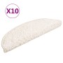 Alfombrillas para escaleras 10 unidades 56x17x3 cm Blanco Semicircular en Hogar | Comprar online en Foru.es