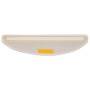 Alfombrillas para escaleras 10 unidades 56x17x3 cm Blanco Semicircular en Hogar | Comprar online en Foru.es