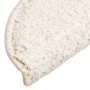 Alfombrillas para escaleras 10 unidades 56x17x3 cm Blanco Semicircular en Hogar | Comprar online en Foru.es