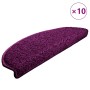 Felpudos para escaleras 10 unidades 65x21x4 cm violeta semicircular grande en Hogar | Comprar online en Foru.es