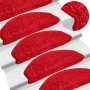 Alfombrillas para escaleras 10 unidades 65x21x4 cm Rojo Semicircular Grande en Hogar | Comprar online en Foru.es