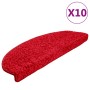 Alfombrillas para escaleras 10 unidades 65x21x4 cm Rojo Semicircular Grande en Hogar | Comprar online en Foru.es
