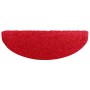 Alfombrillas para escaleras 10 unidades 65x21x4 cm Rojo Semicircular Grande en Hogar | Comprar online en Foru.es
