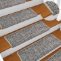 Alfombrillas para escaleras 10 unidades 65x21x4 cm Gris Borde Rectangular en Hogar | Comprar online en Foru.es