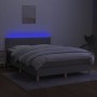 Cama box spring colchón y luces LED tela gris claro 140x190 cm de vidaXL, Camas y somieres - Ref: Foro24-3133629, Precio: 452...
