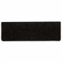 Alfombrillas para escaleras 10 unidades 65x21x4 cm Negro Borde Rectangular en Hogar | Comprar online en Foru.es