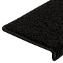 Alfombrillas para escaleras 10 unidades 65x21x4 cm Negro Borde Rectangular en Hogar | Comprar online en Foru.es