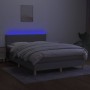 Cama box spring colchón y luces LED tela gris claro 140x190 cm de vidaXL, Camas y somieres - Ref: Foro24-3133549, Precio: 472...