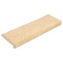 Alfombrillas para escaleras 10 unidades 65x21x4 cm Crema Borde Rectangular en Hogar | Comprar online en Foru.es
