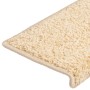 Alfombrillas para escaleras 10 unidades 65x21x4 cm Crema Borde Rectangular en Hogar | Comprar online en Foru.es