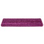 Alfombrillas para escaleras 10 unidades 65x21x4 cm violeta borde rectangular en Hogar | Comprar online en Foru.es