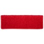 Alfombrillas para escaleras 10 unidades 65x21x4 cm Borde rectangular rojo en Hogar | Comprar online en Foru.es