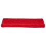 Alfombrillas para escaleras 10 unidades 65x21x4 cm Borde rectangular rojo en Hogar | Comprar online en Foru.es