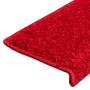 Alfombrillas para escaleras 10 unidades 65x21x4 cm Borde rectangular rojo en Hogar | Comprar online en Foru.es