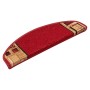 Alfombrillas de escalera autoadhesivas 10 uds rojo 65x21x4 cm en Hogar | Comprar online en Foru.es