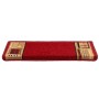 Alfombrillas de escalera autoadhesivas 5 uds rojo 65x21x4 cm en Hogar | Comprar online en Foru.es