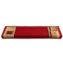 Alfombrillas de escalera autoadhesivas 10 uds rojo 65x21x4 cm en Hogar | Comprar online en Foru.es