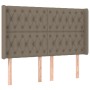 Cama box spring colchón y luces LED tela gris taupe 160x200 cm de vidaXL, Camas y somieres - Ref: Foro24-3139129, Precio: 658...