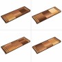 Alfombrillas de escalera autoadhesivas 10 uds marrón 65x21x4 cm en Hogar | Comprar online en Foru.es