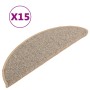 Felpudos para escaleras (15 unidades, 56 x 17 x 3 cm, marrón, semicirculares) en Hogar | Comprar online en Foru.es