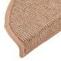 Felpudos para escaleras (15 unidades, 56 x 17 x 3 cm, marrón claro, semicirculares) en Hogar | Comprar online en Foru.es