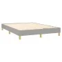 Box spring bed with light gray fabric mattress 140x190 cm by vidaXL, Beds and slatted bases - Ref: Foro24-3144167, Price: 428...