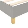 Box spring bed with light gray fabric mattress 140x190 cm by vidaXL, Beds and slatted bases - Ref: Foro24-3144167, Price: 428...