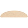 Alfombrillas para escaleras 15 unidades 56x17x3 cm Crema Semicircular en Hogar | Comprar online en Foru.es